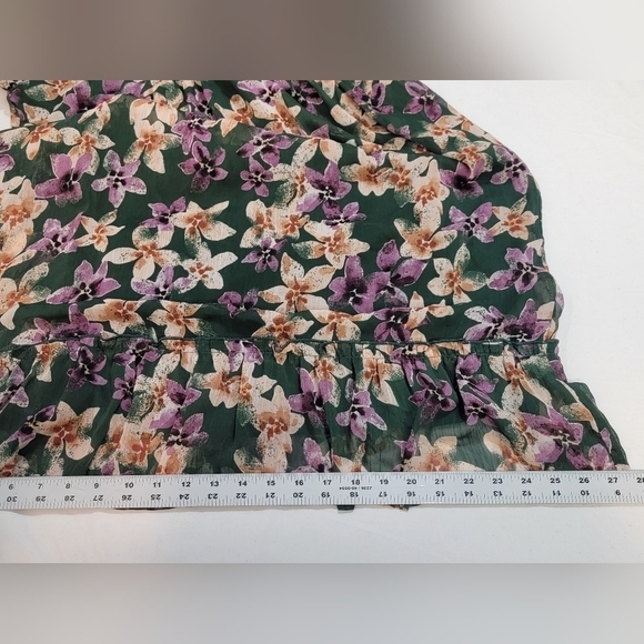 KAILEIGH Stitch Fix Women's Size Small Long Sleeve V-neck Baby Doll Mini Dress - Picture 8 of 9